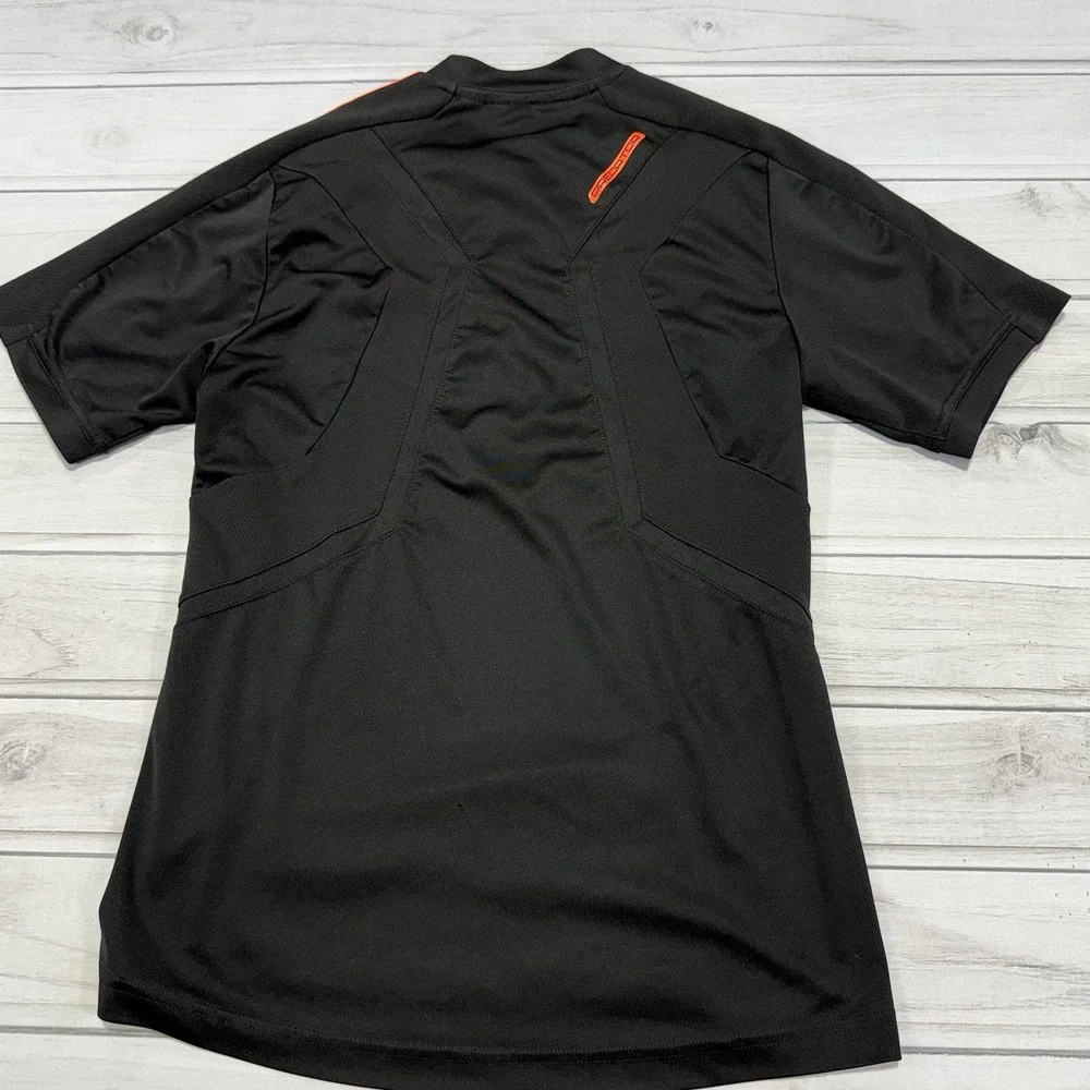 adidas Predator Shirt Mens S Black Red ClimaLite Short Sleeve Soccer Football
